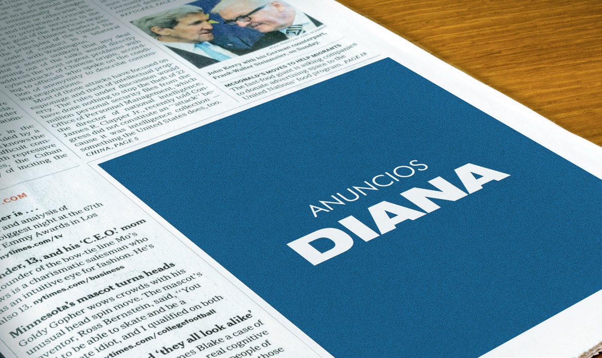 Anuncio en prensa de Anuncios Diana Málaga