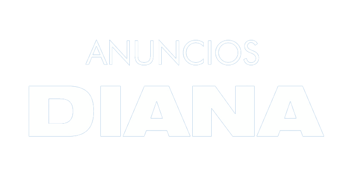 Logo en blanco sin fondo de Anuncios Diana en Málaga